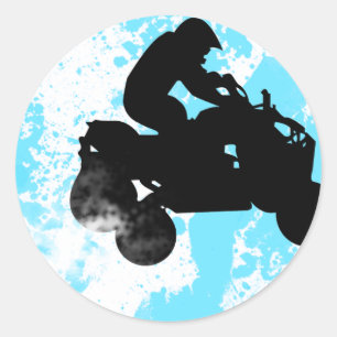 Pegatina Redonda quads.