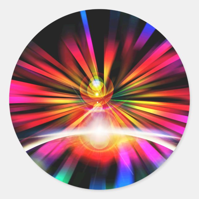 Pegatina Redonda Qualia (Anverso)