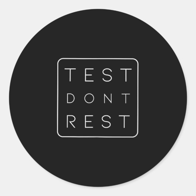 Pegatina Redonda Quality Urance Software Tester Qa Engineer Geeks F (Anverso)