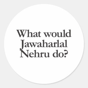 Pegatina Redonda qué haría jawaharlal nehru
