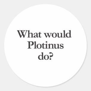 Pegatina Redonda qué haría plotinus
