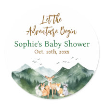 Que la aventura empiece los favores de Baby Shower