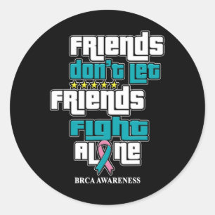 Pegatina Redonda Que los amigos tomen conciencia