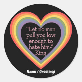 Pegatina Redonda Que nadie te tire lo suficientemente bajo como par