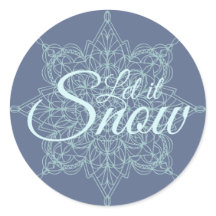 "Que nieve" diseño de copo de nieve en azul
