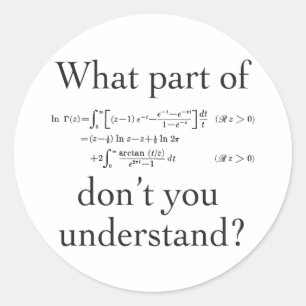 Pegatina Redonda Qué parte de...