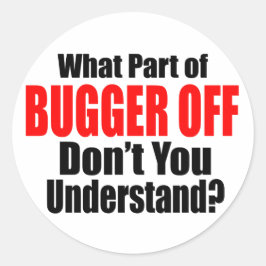 Pegatina Redonda ¿Qué parte del gatillo desconectado?