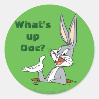 Pegatina Redonda ¿QUÉ PASA, DOC?™ BUGS BUNNY™ Agujero del Conejo