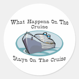 Pegatina Redonda Qué Pasa En El Cruceros