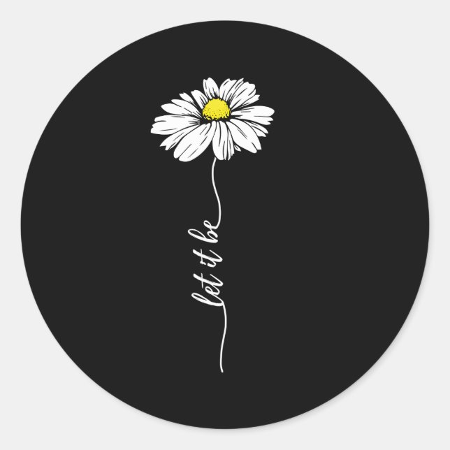 Pegatina Redonda Que Sea Daisy (Anverso)