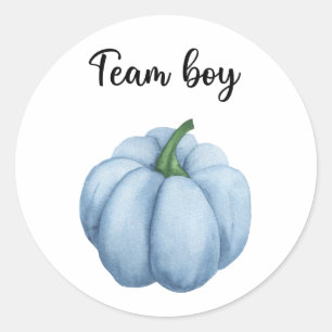 Pegatina Redonda ¿Qué será la calabaza para niños del equipo?