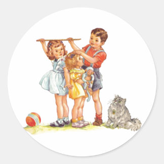 Pegatina Redonda "¿Qué Tan Alto Eres?"