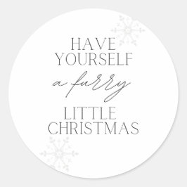 Pegatina Redonda Que te hagas un Navidad furtivo