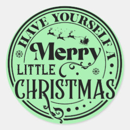 Pegatina Redonda Que te tengas unos buenos Navidades