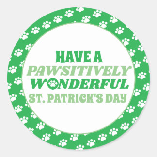 Pegatina Redonda Que tengan un maravilloso Día de San Patricio