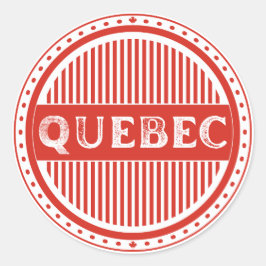 Pegatina Redonda Quebec City Pride Emblem – Canadian Identity
