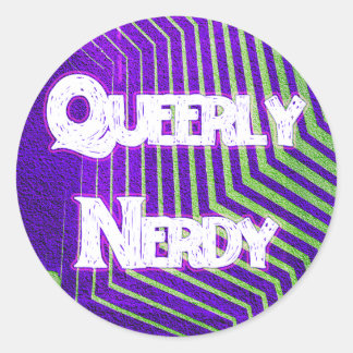 Pegatina Redonda Queerly Nerdy Sticker Sheet