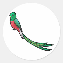 Pegatina Redonda Quetzal
