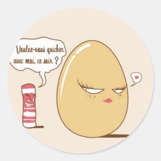 Pegatina Redonda Quiche