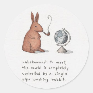 Pegatina Redonda ¿Quién controla realmente el mundo?