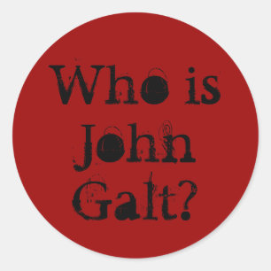Pegatina Redonda ¿Quién es Juan Galt?