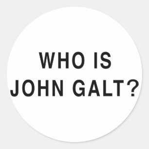 Pegatina Redonda ¿Quién es Juan Galt?