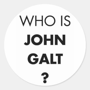 Pegatina Redonda ¿Quién es Juan Galt? La pregunta