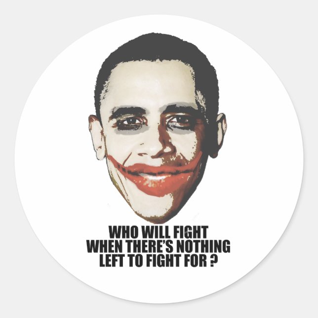 PEGATINA REDONDA QUIÉN LUCHARÁ (Anverso)