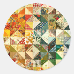 Pegatina Redonda Quilt