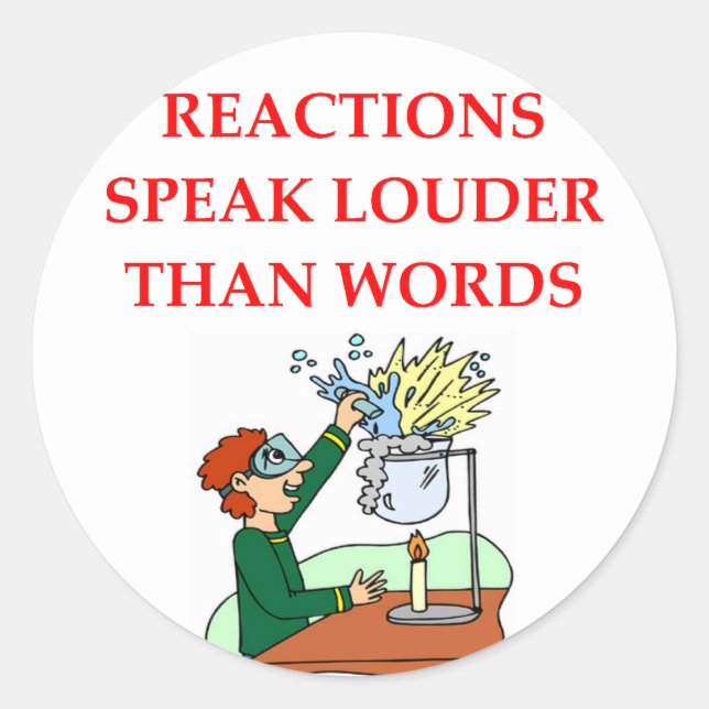 Pegatina Redonda química (Anverso)