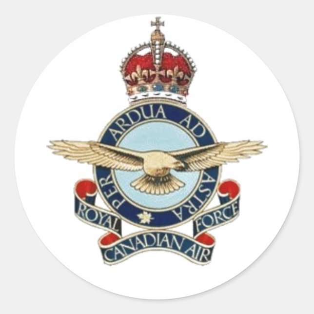 Pegatina Redonda R.C.A.F. insignea 40 - 50 (Anverso)