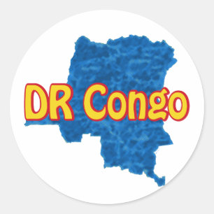 Pegatina Redonda R.D. Congo