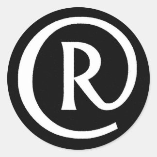 Pegatina Redonda R- obase NB