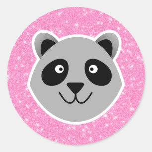 Pegatina Redonda Raccoon