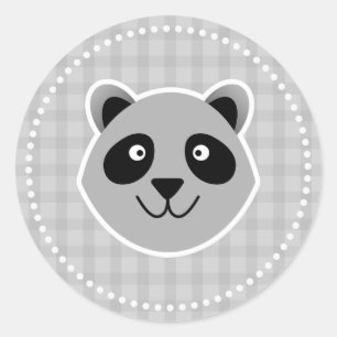 Pegatina Redonda Raccoon