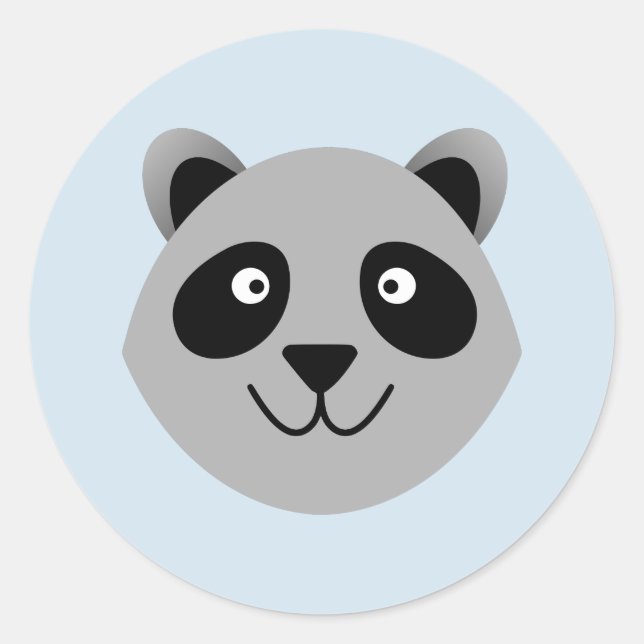 Pegatina Redonda Raccoon (Anverso)