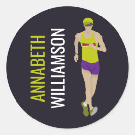 Pegatina Redonda Race Walking