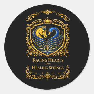 Pegatina Redonda Racing Hearts and Healing Springs Lighter