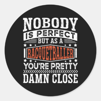 Pegatina Redonda Racquetball