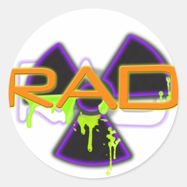 Pegatina Redonda Rad (Anverso)