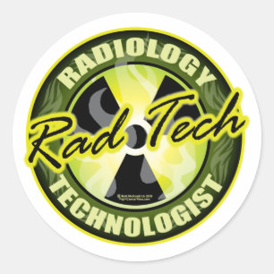Pegatina Redonda Rad Tech