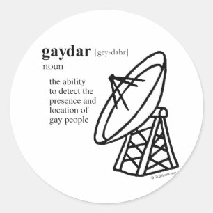 PEGATINA REDONDA RADAR DE GAYS