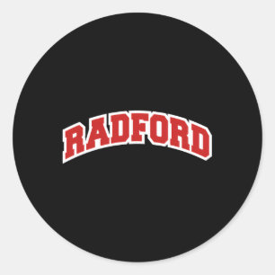 Pegatina Redonda Radford Virginia Varsity Style