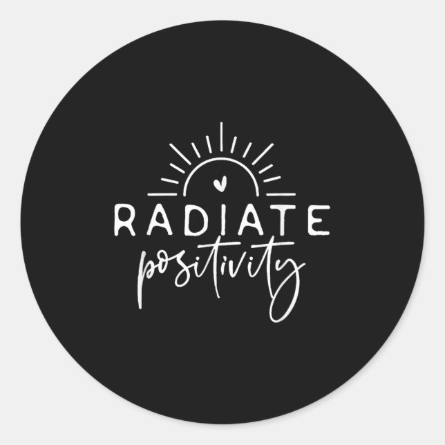 Pegatina Redonda Radiate Sitivity  (Anverso)