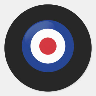 Pegatina Redonda Raf Mod Bullseye Symbol Roundel Target