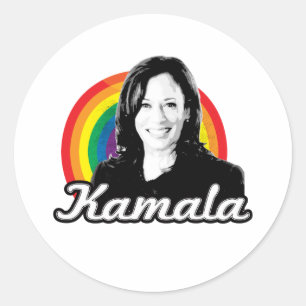 Pegatina Redonda Rainbow Kamala
