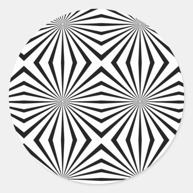 Pegatina Redonda Rainbowtruth Live Halucinaciones Ilusión Óptica (Anverso)