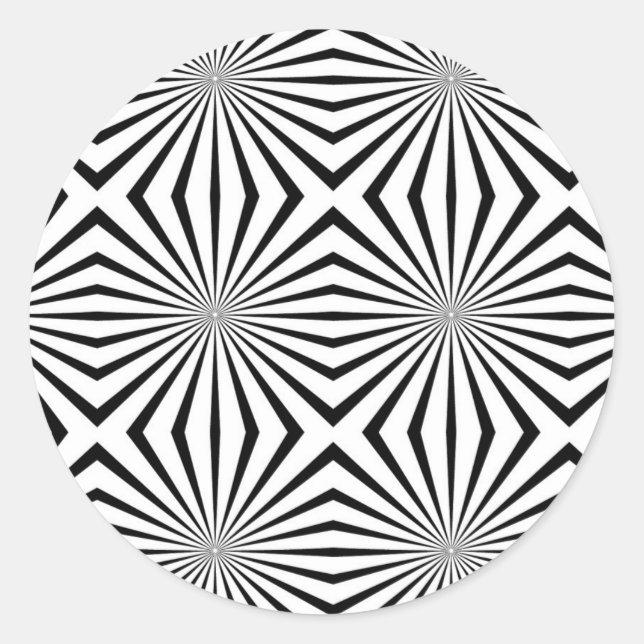 Pegatina Redonda Rainbowtruth Live Halucinaciones Ilusión Óptica (Anverso)