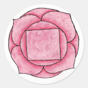Pegatina Redonda Raíz Chakra