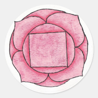 Pegatina Redonda Raíz Chakra